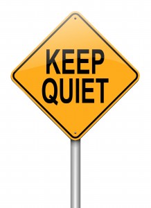 Keep Quiet Concept.