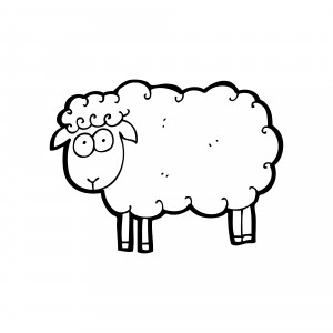 cartoon sheep